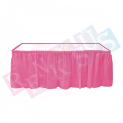 Masa Eteği Plastik Pembe Masa Eteği Plastik Pembe
