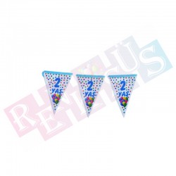 2 Yaş Mavi Bayrak Flama 2 Yaş Mavi Bayrak Flama