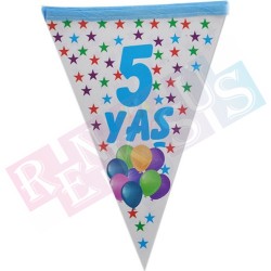 5 Yaş Mavi Bayrak Flama 5 Yaş Mavi Bayrak Flama