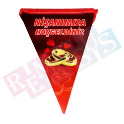 Nişanımıza Hoşgeldiniz Bayrak Flama Nişanımıza Hoşgeldiniz Bayrak Flama