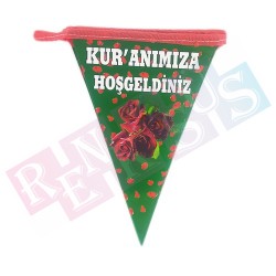 Kuranımıza Hoşgeldiniz Bayrak Flama Kuranımıza Hoşgeldiniz Bayrak Flama