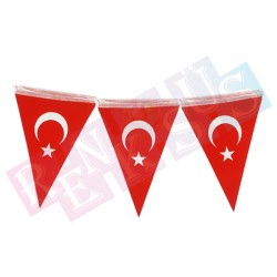 Türk Bayraklı Üçgen Bayrak Flama Türk Bayraklı Üçgen Bayrak Flama