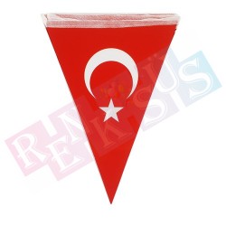 Türk Bayraklı Üçgen Bayrak Flama Türk Bayraklı Üçgen Bayrak Flama