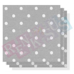 Puantiyeli Gümüş Peçete