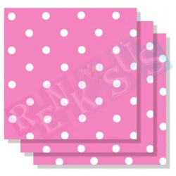 Puantiyeli Pembe Peçete Puantiyeli Pembe Peçete