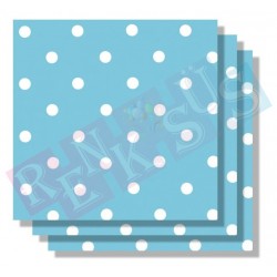 Puantiyeli Mavi Peçete