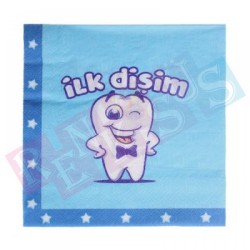 İlk Dişim Mavi Peçete İlk Dişim Mavi Peçete