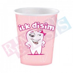 İlk Dişim Pembe Bardak İlk Dişim Pembe Bardak