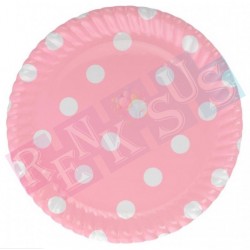 Pembe Puantiyeli Tabak