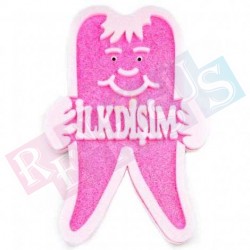 İlk Dişim Pembe Strafor Kapı Süsü İlk Dişim Pembe Strafor Kapı Süsü