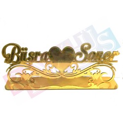 Masaüstü İsimlik Pleksi Gold Masaüstü İsimlik Pleksi Gold