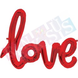 Folyo Balon Love Yazılı Küçük Folyo Balon Love Yazılı Küçük