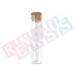Mantar Tıpalı Uzun Şişe Deney Tüpü