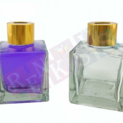 50 cc Kare Bambu Şişesi Gold Kapaklı 50 cc Kare Bambu Şişesi Gold Kapaklı