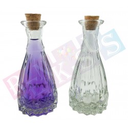 100 cc Kristal Kesimli Tıpalı Vazo Şişe