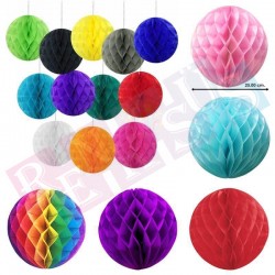 30 cm Gök Kuşağı Kapadokya Balon Petek Fener 30 cm Gök Kuşağı Kapadokya Balon Petek Fener