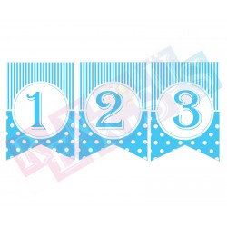 Pauntiyeli Flama Rakam Mavi