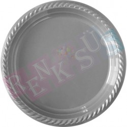 Plastik Tabak Gümüş Plastik Tabak Gümüş