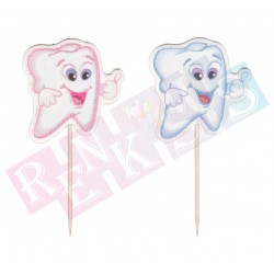 25'li İlk Dişim Pasta Kürdanı Mavi