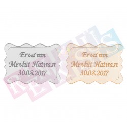 Dikdörtgen Desen Şekilli Pleksi