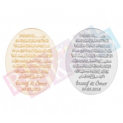 Elips Şekilli Pleksi Arapça