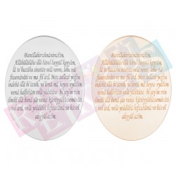 Elips Şekilli Pleksi Türkçe