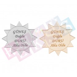 Güneş Şekilli Pleksi