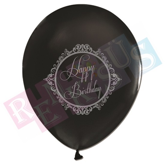 Balon Happy Birthday Siyah