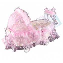 Dağıtma Sepeti Hasır Puset Pembe Model 2