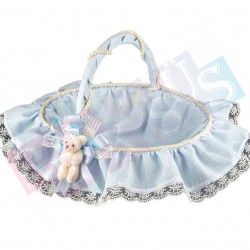 Dağıtma Sepeti Keten Ayıcıklı Mavi Dağıtma Sepeti Keten Ayıcıklı Mavi