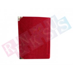 Yasin-i Şerif Kadife Büyük Boy Kırmızı 12*17 cm