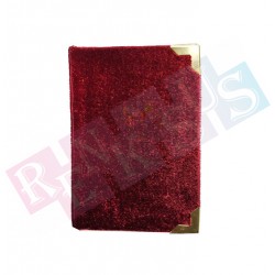 Yasin-i Şerif Kadife Büyük Boy Bordo 12*17 cm