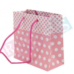 Çanta Pembe Puantiyeli 11*11 cm Çanta Pembe Puantiyeli 11*11 cm