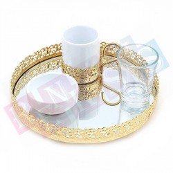 Damat Kahve Seti Yuvarlak Gold Damat Kahve Seti Yuvarlak Gold