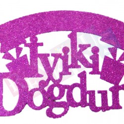 İyiki Doğdun Süs Simli Eva Mor İyiki Doğdun Süs Simli Eva Mor