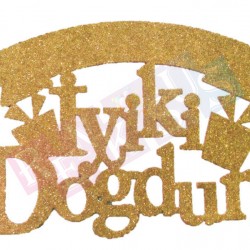 İyiki Doğdun Süs Simli Eva Gold İyiki Doğdun Süs Simli Eva Gold