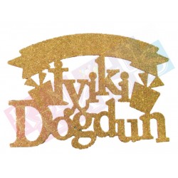 İyiki Doğdun Süs Simli Eva Gold