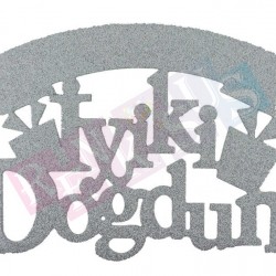 İyiki Doğdun Süs Simli Eva Gümüş İyiki Doğdun Süs Simli Eva Gümüş