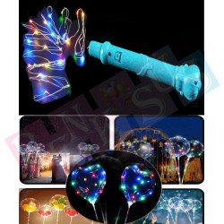 Led Işıklı Balon Çubuğu Mavi