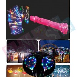 Led Işıklı Balon Çubuğu Pembe