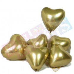 Krom Balon Kalp Gold 5'li Krom Balon Kalp Gold 5'li