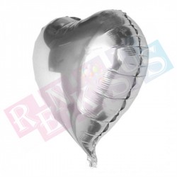 Folyo Kalp Balon 18 İnç Gümüş Folyo Kalp Balon 18 İnç Gümüş