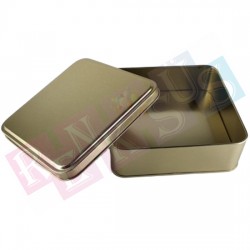 Metal Çikolata Kutusu Kare Gold Metal Çikolata Kutusu Kare Gold