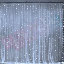Perde Led 300 cm Beyaz 220 V Animasyonlu Perde Led 300 cm Beyaz 220 V Animasyonlu