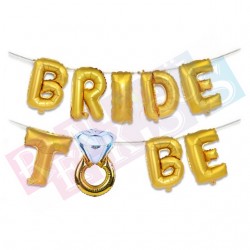 Bride To Be Gold Folyo Balon Seti Bride To Be Gold Folyo Balon Seti