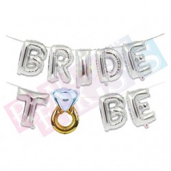 Bride To Be Gümüş Folyo Balon Seti Bride To Be Gümüş Folyo Balon Seti