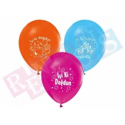 Balon İyiki Doğdun Karışık Renk Balon İyiki Doğdun Karışık Renk