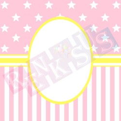 Yıldızlı Çikolata Etiketi Pembe Yıldızlı Çikolata Etiketi Pembe