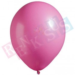 Metalik Balon Fuşya Metalik Balon Fuşya
