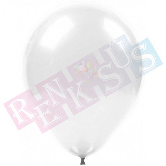 Metalik Beyaz Balon (10'lu Paket) Metalik Balonlar